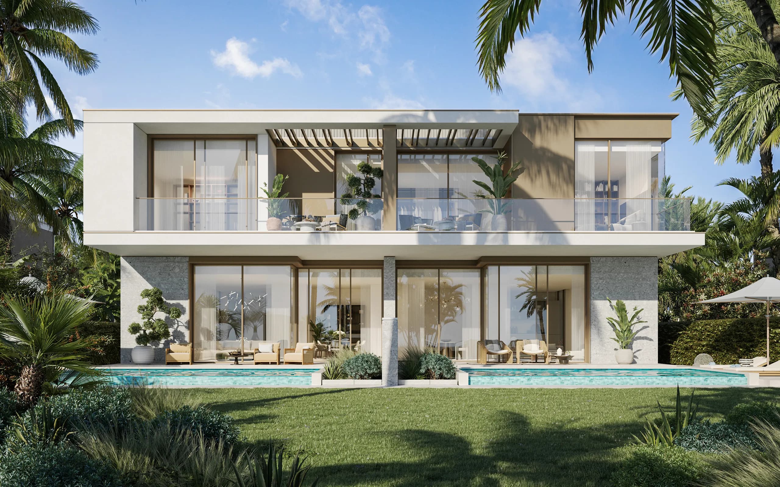 Bay Villas semi-detached villa at Dubai Islands — 4 bedroom semi-attached beach villa by Nakheel